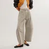 Women's Jeans Streetwear Casual Straight Trousers Solid Color Wide Leg Auiumn Winter Fashion Buttons Pockets Cropped Pants For Women