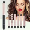 5 em 1 Professional Curling Iron Cerâmica Triple Barrel Curler Irons Irons Wave Waver Styling Tools Hairler Wand S R