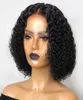 150 corti ricci bob 13x4 in pizzo frontale parrucche per capelli umani per donne nere pre -pizzichi nodi di colore naturale sbiancati remy wig5488136