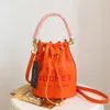 Bolso de diseñador de marzo de alta calidad The Leather Bucket Bag Mj Many Fashion Fashion Bucket Manket Mastura de bolso de bolso de bolso Bag Bag Bag Classic Drawstring Unisex 601