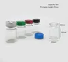Butelki do przechowywania 100pcs/partia 5 ml przezroczyste puste małe mini silikonowy gumowy gumowy stoper szklane fiolki