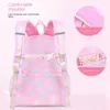 Bolsas escolares de alta qualidade geladeira porta lateral princesa dreamy color backpack os alunos do ensino fundamental protegendo a coluna vertebral