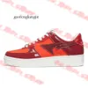 Bapestask8 ontwerper sta casual schoenen sk8 lage mannen vrouwen octrooi leer zwart wit abc camouflage camouflage skateboarden sport 314