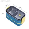 Bento Boxes Dropshipping Portable Lunch Bento Box Girls School Kids Plastic Picnic Microwave Food Box With Compartments Storage Containers L49