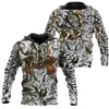 Sweats à capuche féminin Sweatshirts de chasse à cerf Camo 3D partout à Hoodie à hommes imprimés Harajuku Sweat-shirt de la veste décontractée unisexe 240413