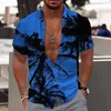 Chemises décontractées pour hommes papillon 3D Imprimé homme femme vocation hawaïenne Blouses Shirt Cuba Camisas Vêtements Graphique 240417
