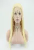 Blond 613 Rechte volle kanten front pruik menselijk haar bob pruiken hd menselijke kanten pruik voor vrouwen1569286