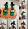 Dames schuif sandaal suede beroemde merkschoenen hoge wig wielen zomerplatform luxe sandalen ontwerper zilveren hardware dunne riemen open teen top spiegelkwaliteit