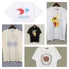 シャツの男性ファッションTシャツRhudeTシャツのデザイン半袖クルーネックTシャツ高級カジュアルカジュアル通気愛好家の服の女性用夏のシャツ