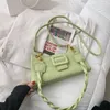 Umhängetaschen weißer Crossbody für Frauen Leder Hobo Handtaschen kleine Einkaufstasche Frauen Steinmuster Messenger Sack Femme 2024