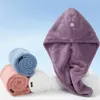 Femmes de serviette cheveux longs à séchage rapide à séchage en microfibre serviette de douche pour la dame turban girl