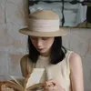 Berets Sweet Art Straw Hat Casual Trendy Flat Top Formal Travel Summer Sunscreen Women