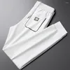 Męskie spodnie Wysokiej klasy modny motyl wytłoczona koszula polo krótko -letni, chłodny i oddychający sport