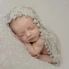 Decken 40 cm geborene POGROGROPS BABY PO WRAPS LACE Floral Decke Swaddle mit Quasten -Säuglingshose