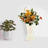 Dekorativa blommor 10 PCS Bucket Bouquet Bottom Book Vase Stand Holder Floor Plastic Diy Floral Rack Base Brud Wedding