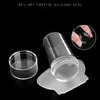 2024 BORN PRETTY Nail Art Templates Clear Jelly Silicone Stamper Enail Stamping Plate Scraper With Cap Transparent Nail Stamper for BORN