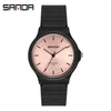 Wristwatches SANDA Brand Fashion Trend Women's Quartz Watch Outdoor Versatile Small Fresh Leisure INS Style 50 Meters Waterproof