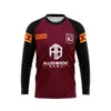 2023 QLD Maroons من السكان الأصليين جيرسي 2023/24 كوينزلاند مارونز الدولة من أصل التذكاري ANZAC التدريب Jersey Size S-5XL