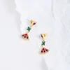 Brincos de bretas dangle para mulheres para mulheres simples elegantes pendentes de frutas cair acessórios de jóias de ouvido 2024
