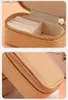 Accessories Packaging Organizers New Mini Portable Jewelry Box for Travel Necklace Earring Ring Storage High-grade PU Leather Women Jewelry Organizer Case Y240417