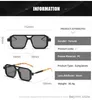 Lunettes de soleil Lunettes de soleil carré vintage pour hommes Fomes Fashion 2023 Retro Double Bridge Male Sun Sun Sunar Eyewear Trendy Luxury Brand Design