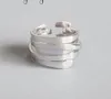 Personnalité exagérée 925 Silver irréguliers anneaux géométriques pour les femmes bijoux de fiançailles filles ouverts anneaux 5179689