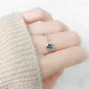 Wedding Rings DreamySky Ethnic Style Silver Color Crystal Star For Women Bridal Vintage Open Finger Christmas Gifts