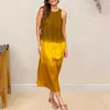 Casual Dresses Loose Fit Midi Dress Stylish Gradient Colorblock For Women Summer Parties Beach Dates Outings Design