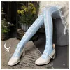 Women Socks Fashion 2024 Sweet Sweet Lolita Digital Printing Velvet Pantyhose Japanese Style Spring Autumn Tights Sexiga kvinnor