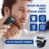 Shavers Kemei 8512 Rechargeable Electric Shaver Hair Beard for Men Facial Souche Razor électrique FADES Machine à rasage de tête chauve