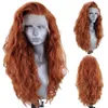 Fanxition White Lief Body Wave Synthetic Wig Long Wavy Front Wigs для женщин косплей костюм парик для волос 240409