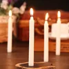 Bruiloftsvoorziening rood witte romantische kaarsen rookloze wax dagelijkse algemene verlichting lange paal power storingen feest thanksgiving candle lt924