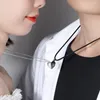 Colliers pendants 2pcs coeur en pierre Couple magnétique pour les femmes Amourts attrayants Collier Collier Lover Valentin de la Saint-Valentin Cadeaux