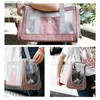 Hondendrager huisdiertas Cat Carrier Bag Ademende transporter draagbare puppy enkele schoudertassen reizen huisdierdrager voor kattenhonden huisdieren handtas L49