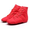 Dance Buty 7 Colours High Top Desinger Ballet Rozdzielne obcasy zamsz podeszwy chłopców dziewczęta taniec trampki mężczyźni kobiety płócienne jazz