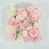 Decorative Flowers 33cmx33cm Simulation Wedding Party Background Wall Roses Plastic Flower Arch Decoration Home