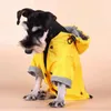 Dog Apparel Adorable Pet Rain Jacket Yellow Dogs Raincoat Keep Warmth Hoodie Slicker