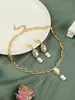 シックなアラビア語の女性Caftan Choker Crystal Square Stone Gold Color Earringネックレスセット