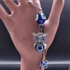 Keychains Lanyards Lucky Owl Evil Blue Eye Keyring Turkse ogen Tassel Griekse sleutelhanger voor mannen Vrouwen Amulet Jewelry Gift Llavero Ojo Turco KXH777S0 Y240417