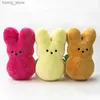 Laderas de peluche de 15 cm Peep Bunny Toya Plush Animal Star Star Start Rabbit Doll Room Desktop Decoración de almohada de Conejito de Pascua para niños Y240415