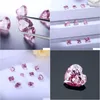 الأحجار الكريمة فضفاضة سعر الجملة لكل قيراط شكل قلب وردي 3ex VVS Moissanite Diamond Gemstone H1015 إسقاط توصيل المجوهرات DHJS4