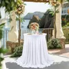 Table Cloth Stretch Skirt White Cover El Conference Cocktail Bar Round Solid ColourCross Border Banquet Decor