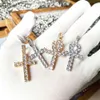 Exquisite Hip Hop Cross Copper Set Zircon Collar Chain Female Super Fairy Small Design Versatility Necklace Chain