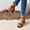 SURES Buty Beige Black Sandals 2024 Summer Office High Obcasy Pamiętniki Paski Pasku