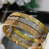 High End designer bangles for carter Bracelet Non fading Classic Eternal Heart Male Couple Style Screwdriver Wide and Narrow V Gold Bracelet Female Original 1:1 logo