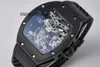 Men Watch Designer Man Superclone Watch RM27 RM027 Mécanique superclone Mécanique active Tourbillon équipé avec automatique