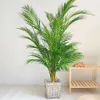 Fake 120Cm Large Plants Palm Artificial Branch Real Touch Leaves Tropical Branches For Home Office Indoor Decoration 240127 es