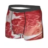 Sous-pants Texture de viande Closeup Men Boxer Briefes High-Souffable Sous-vêtements Top Quality Print Shorts Cadeaux d'anniversaire