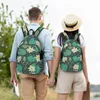 Backpack Men Women Large Capacity School For Student Beautiful Gothic Frogs And Water Lilies Bag