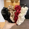 Bandas de goma de cabello Nuevas bandas de cabello plegadas de moda para mujeres Corea de diadema de flores elegantes chicas Velvet Bisel Cabello Accesorios para el cabello Y240417